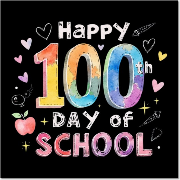 100-days-of-school Wall Art by CraftElle